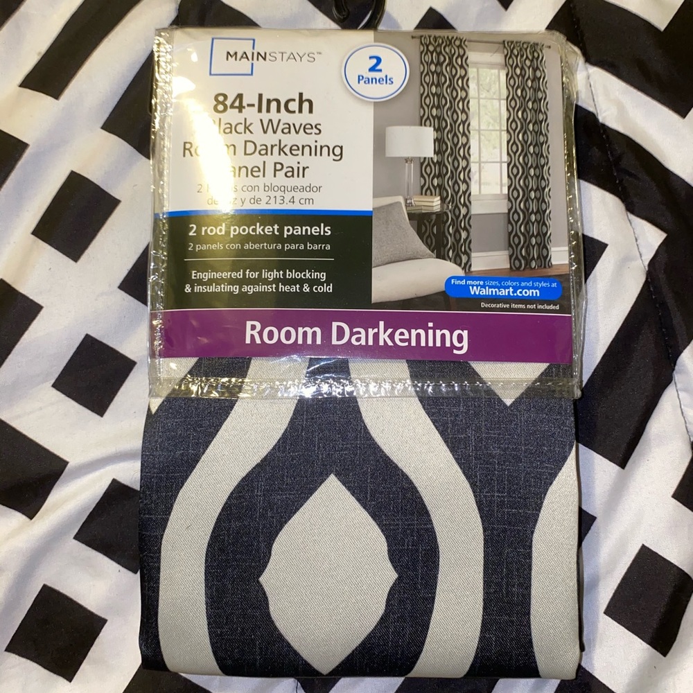 Room darkening shades